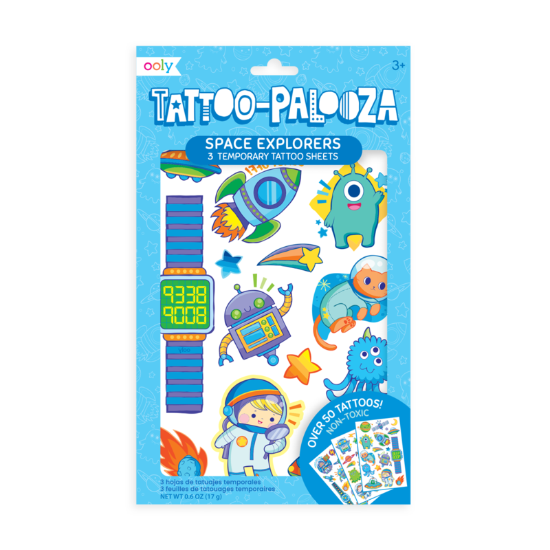 Space Explorers Tattoo-Palooza Temporary Tattoos