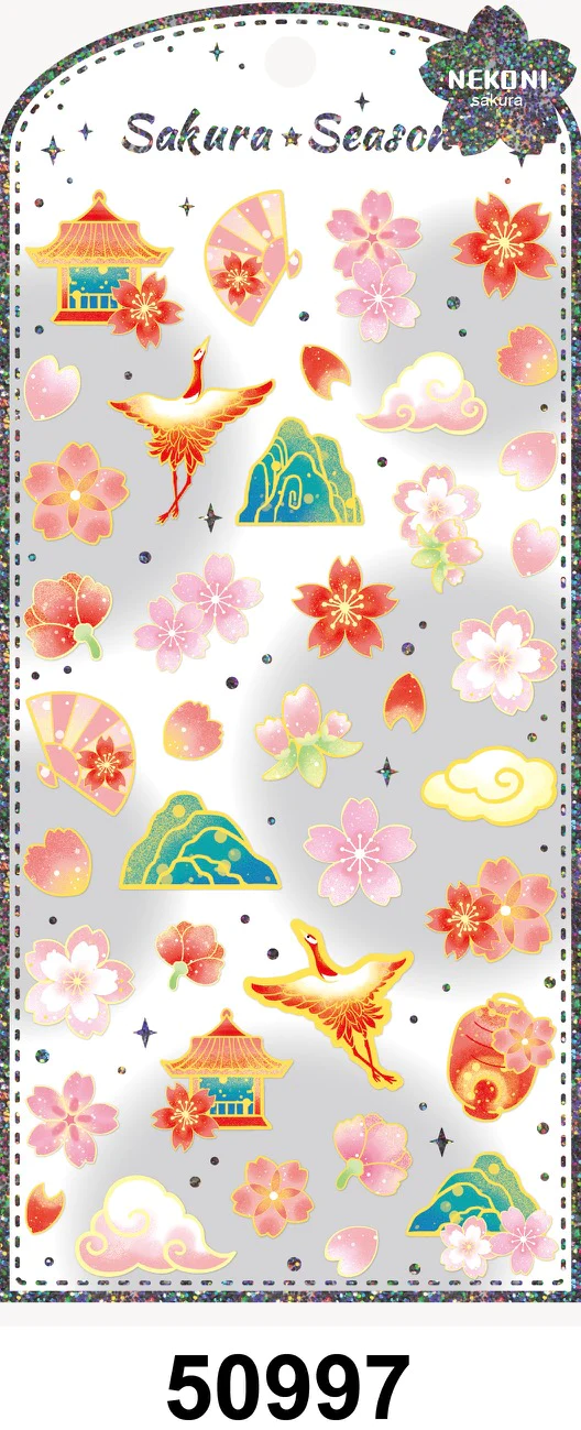 Nature Sakura Cherry Blossom Stickers Nekoni