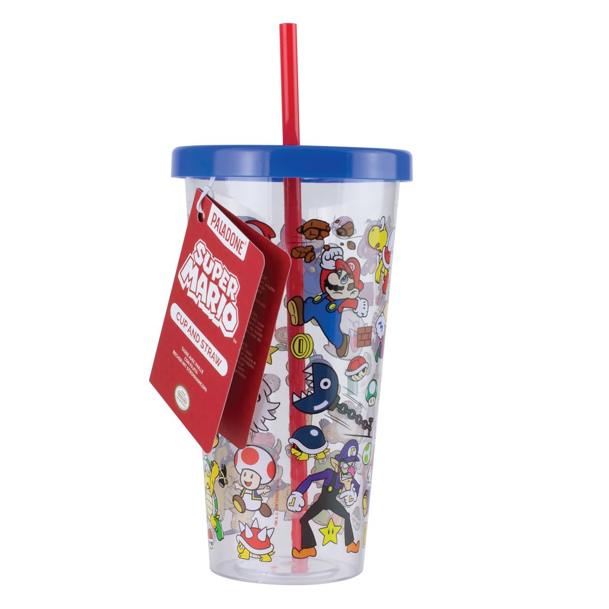 Super Mario Plastic Cup & Straw