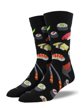 Sushi Men's Crew Socks Black