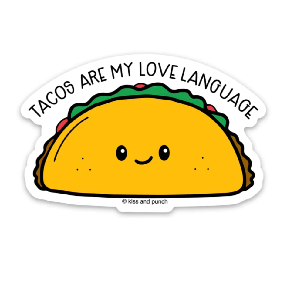 Taco Love Language Sticker