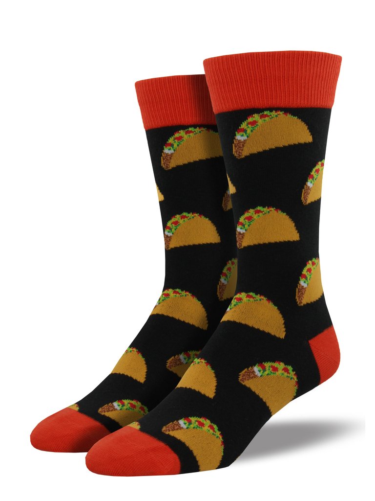 Tacos Men's Crew Socks Black